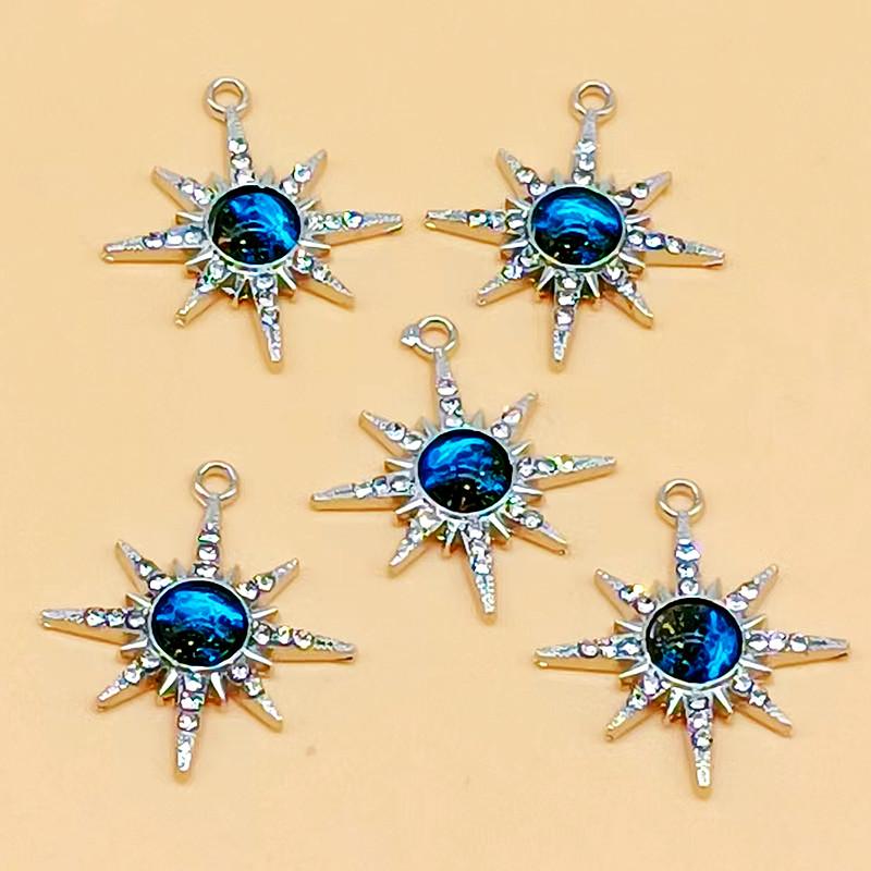 5 szt. Zawieszka Gwieździste Niebo, Zestaw do DIY, Kolczyki, Naszyjnik, Akcesoria do bransoletki, Kreatywny ręcznie robiony pakiet materiałów do biżuterii.