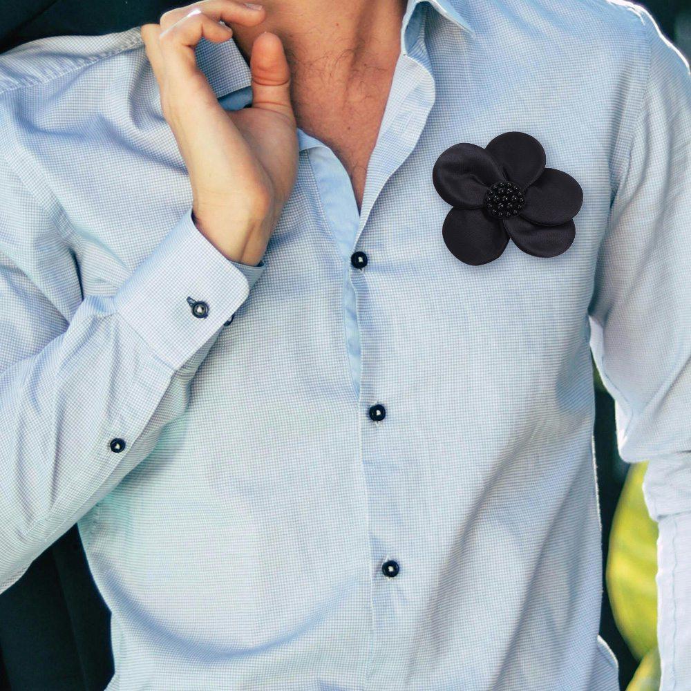 2PCS Satin Fabric Clothing Patches 3D Clothing Applique Clothes Accessory Flower Appliques  Sewing