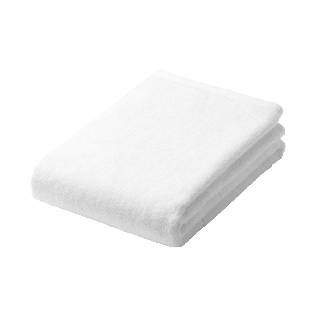 MUJI Fluffy Pile Bath Set of 60 X 120 84705458 Towels, 4, Cm, Off-white/Soft,