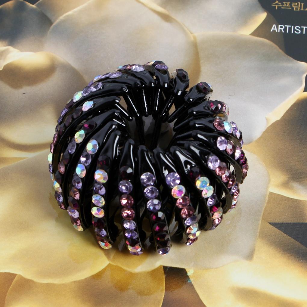 Damen Boldy Haaraccessoire (lila) Hochsteckfrisur Kubische Haarnadel