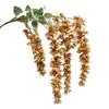 New Arrival One Silk Wisteria Hanging Greenery Plant Artificial 6 Flower Strings Golden Shower Tree Branch for Wall Floral Decor