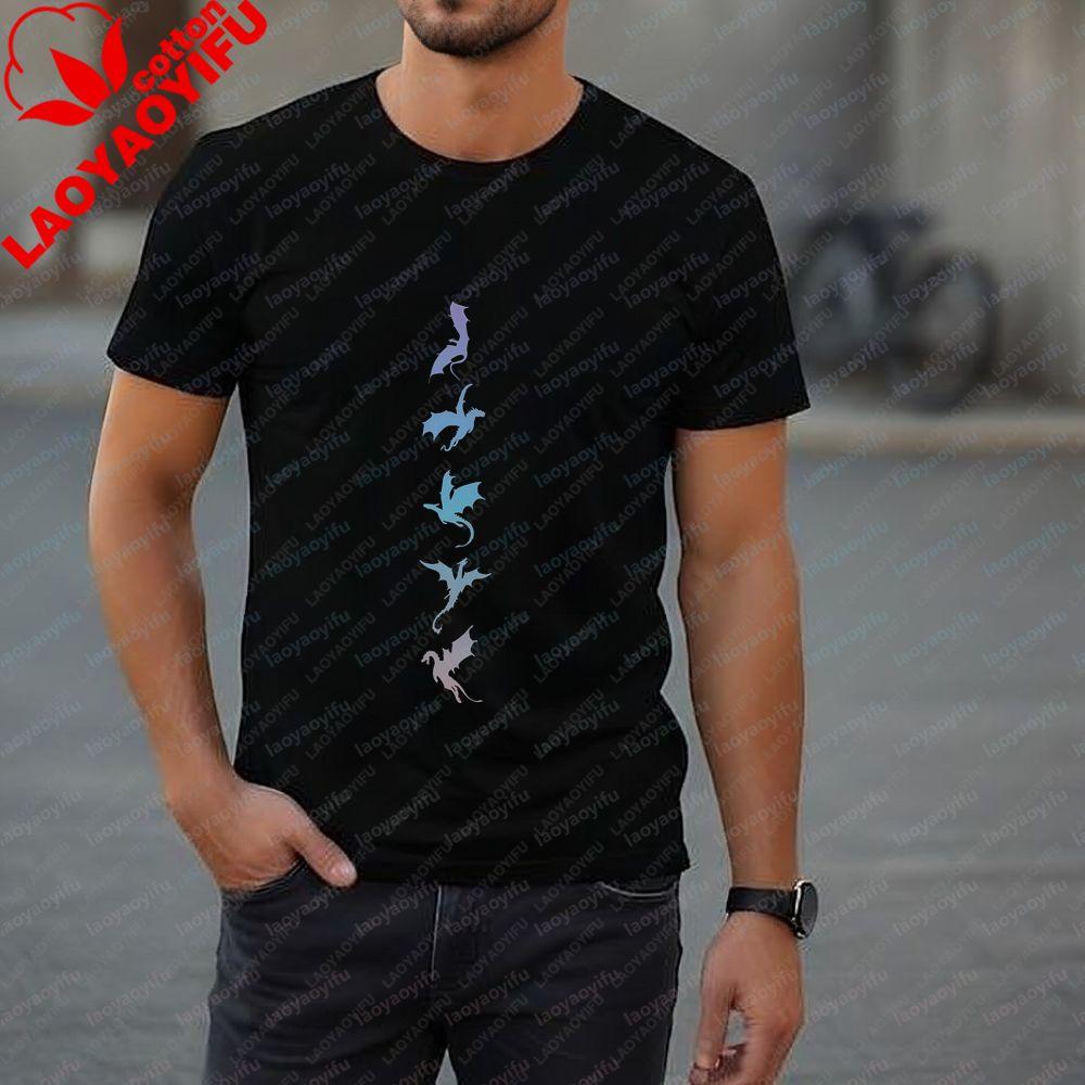 Fourth Wing Dragons - Casual, Fashionable, Fun, Crazy, and Classic Cotton T-shirt Suitable for Both Unisex and WoUnisex S