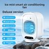 Portable Mobile Air Conditioner Spray Fan For Car And Office Desktop, Usb Rechargeable Small Cooler