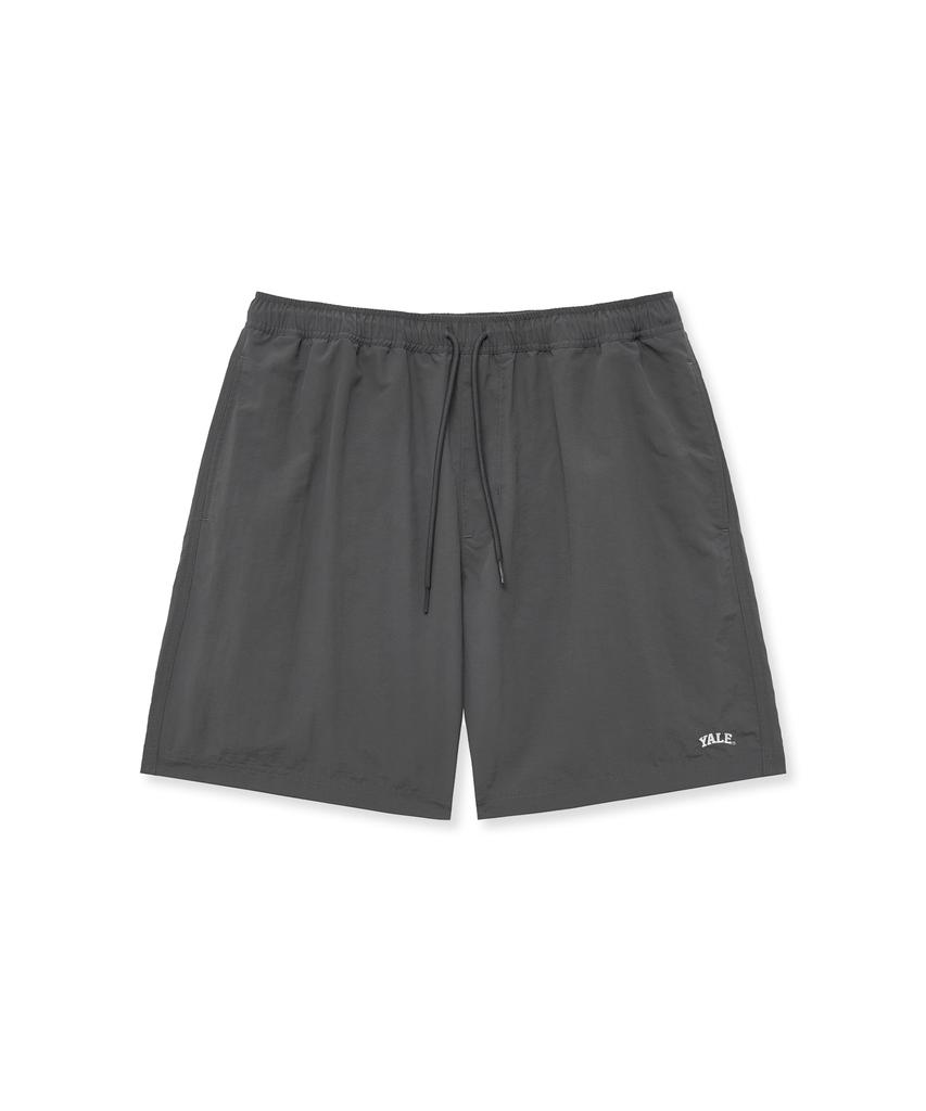 YALE Nylon Half Beach Shorts Charcoal