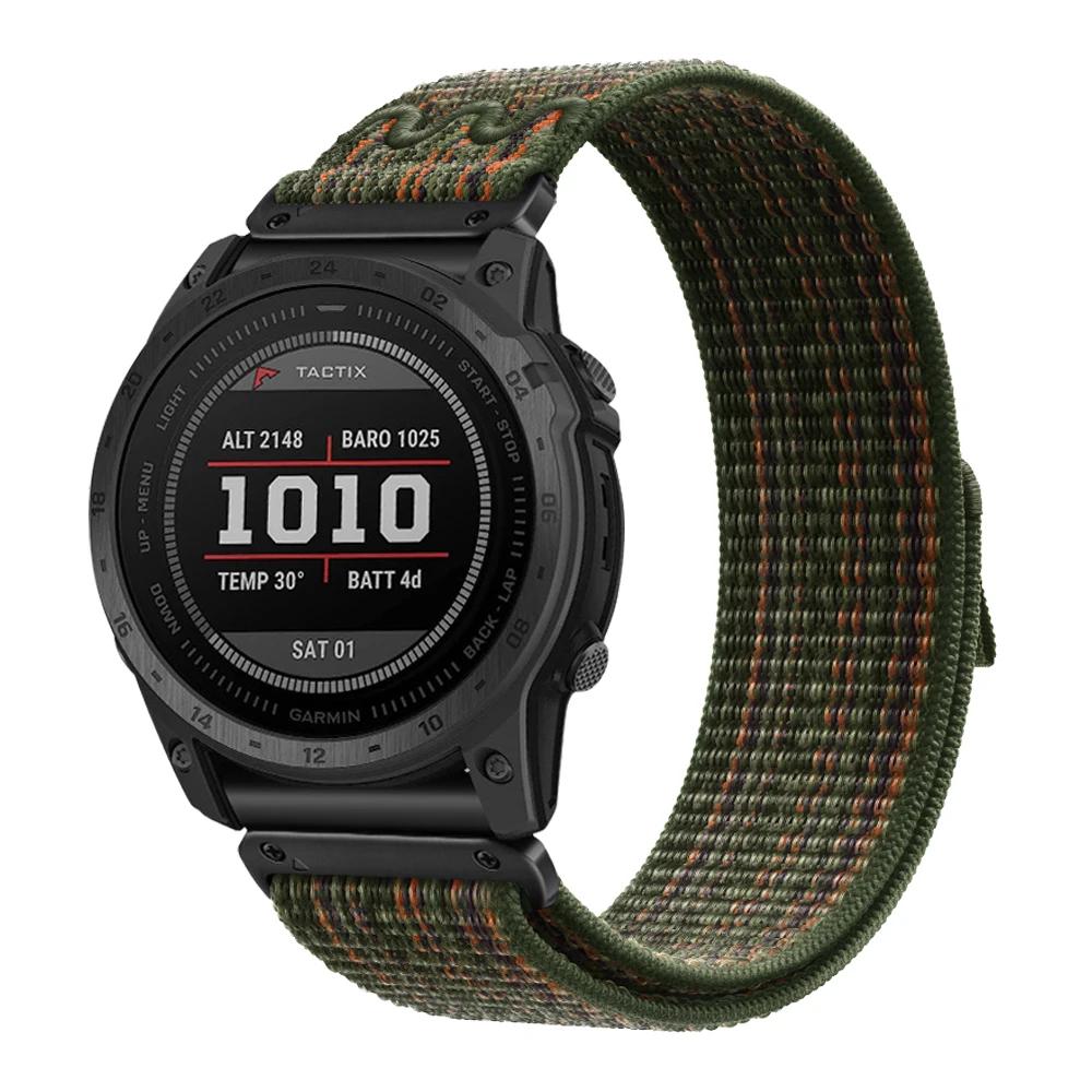 Quickfit Strap for Garmin Fenix 8 FE 7 7X Pro Watchband 22 26mm Nylon Woven Strap for Enduro3 2 Fenix 5 5X 6 6XPro 51mm Bracelet