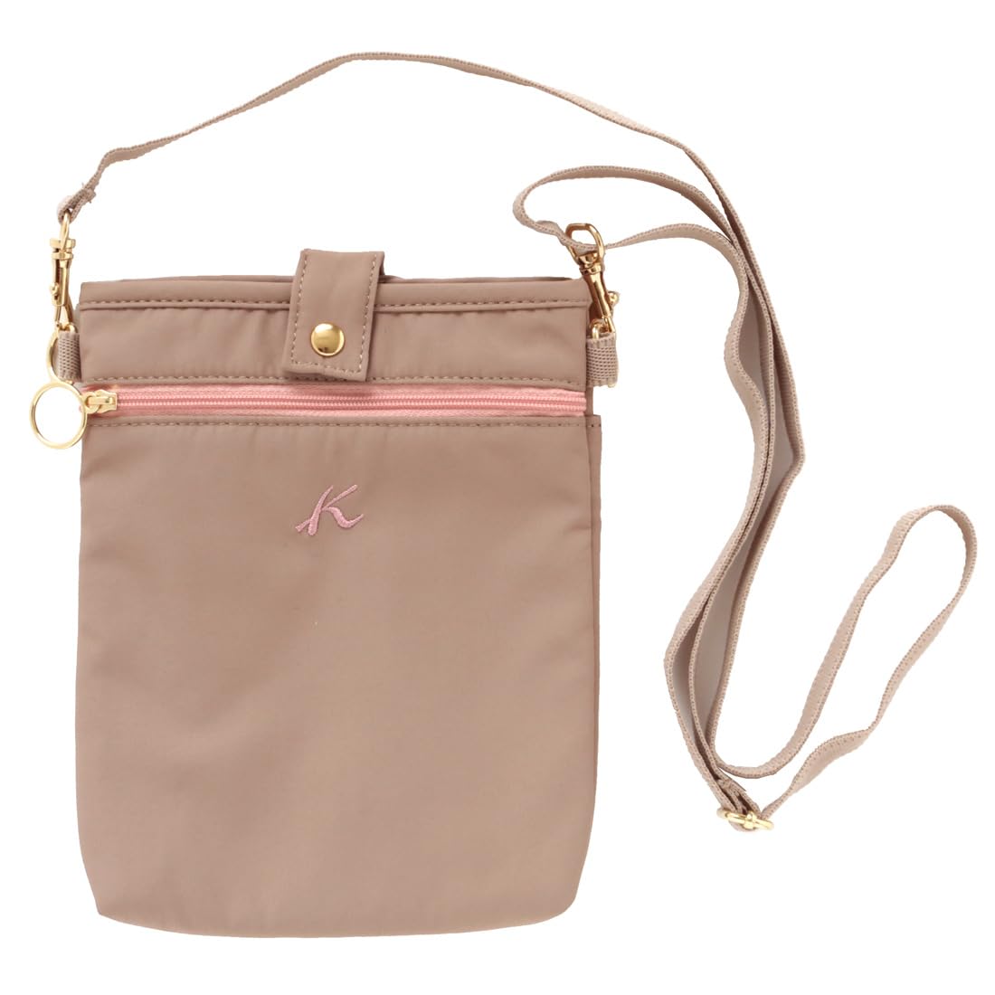 

Kitamura Shoulder Pouch 0001 Mini Shoulder Pochette Shoulder Bag Crossbody Bag [Blooming] (Sand Beige) 140270-0001-03