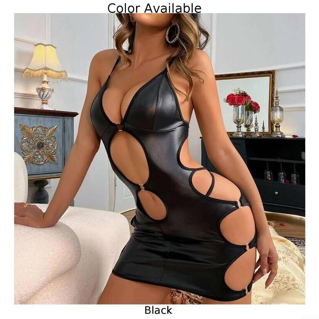 Underwear Robes Bodycon Dress Wetlook Bodysuit Clubwear