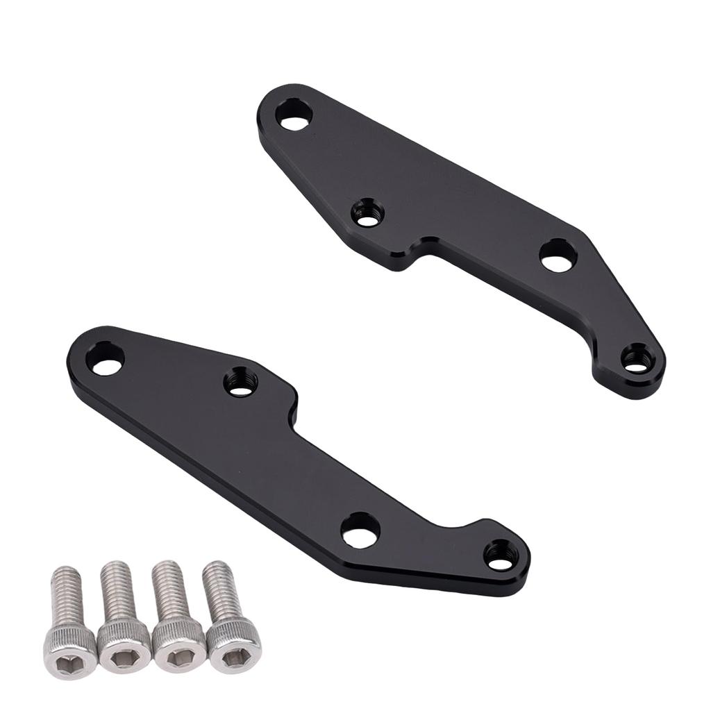 HRuizq Back Step Adjuster Step Offset Plate for Honda CB650R CBR650R All Years (Black)
