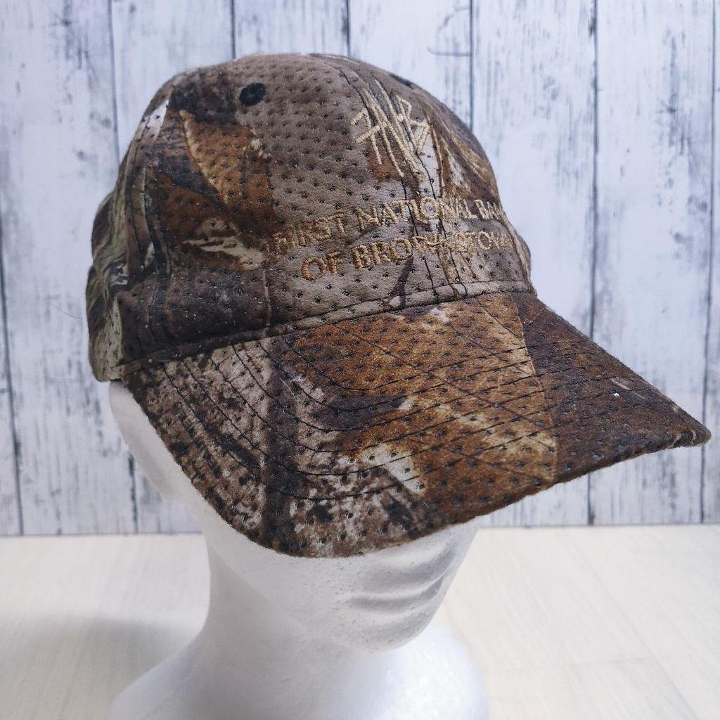 [USED] Realtree Camo 6-Panel Cap In Brown Earth Tones with Embroidered Logo