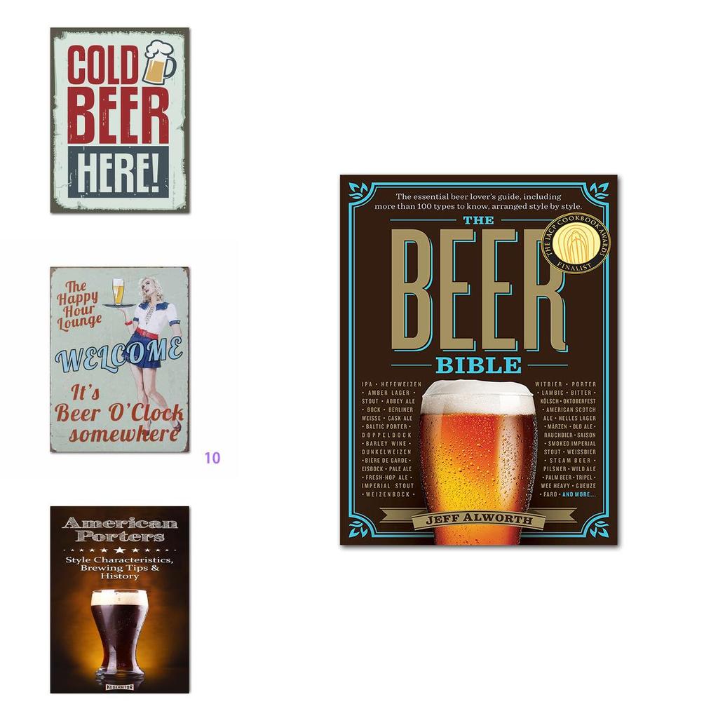 Exquisite Cafe Bar Pub Beer Vintage Frameless Paintings For Chic Home Decor