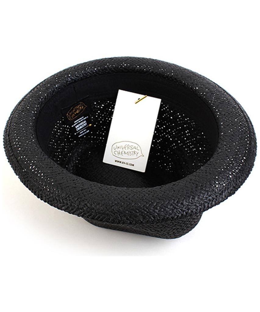 Yunibeosyeolkemiseuteuli Punk Short Black Summer Fedora Summer Hat