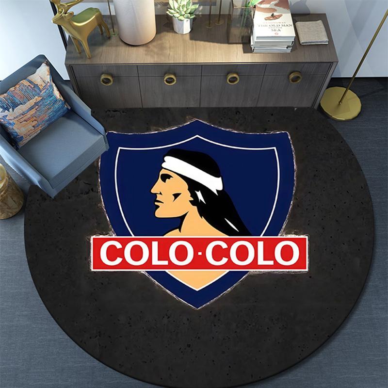 CSD Colo‑Colo Round Area Rug,Carpet Rug for Living Room Bedroom Sofa Playroom Decor,Non-slip Floor Mat
