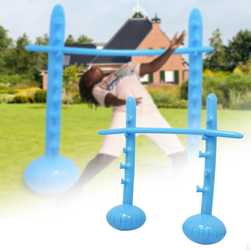 Inflatable High Jump Bar Game Prop Easy Inflation and Setup, Portable, Sports Pole Party