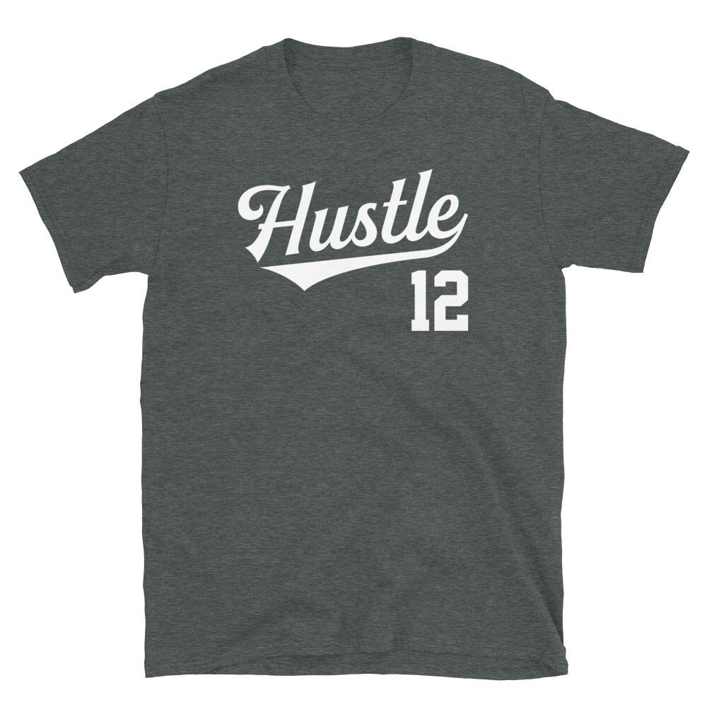 

Hustle 12 Entrepreneur Success Baseball Jersey Short-Sleeve Unisex T-Shirt 2XL