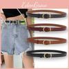 Leather Belt Vintage Women Versatile Decorative Waistband Casual Strap Jeans
