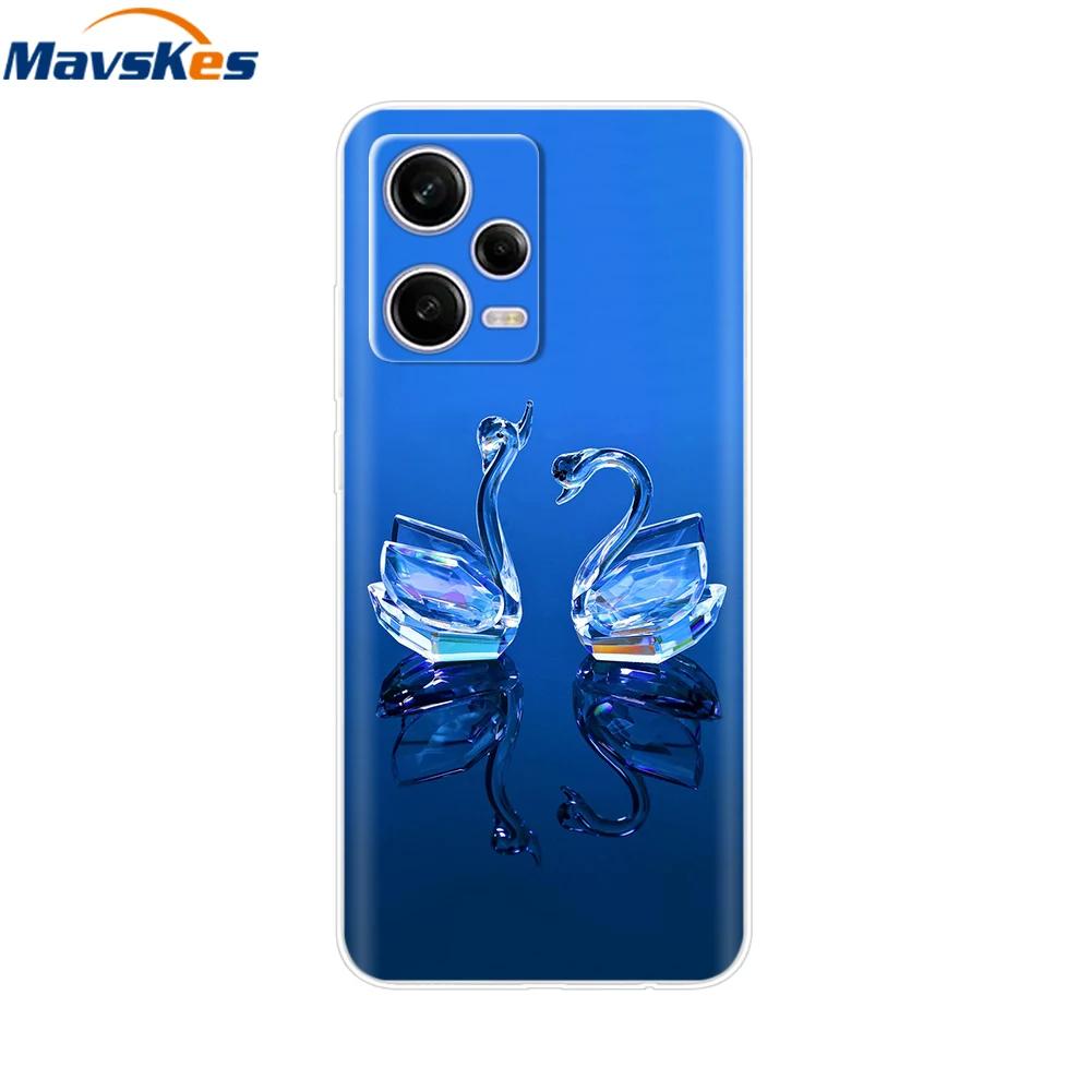 For Redmi Note 12 Pro Case Note12 Pro Cover Printed Silicone Phone Cover for Coque Xiaomi Redmi Note 12 Pro 5G Phone Case Funda