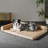 Winter Dog Beds for Dogs,Waterproof Dog Bed,Big Pet Bed with Washable Removable Waterproof Pillow Cover and Anti-Slip Bottom