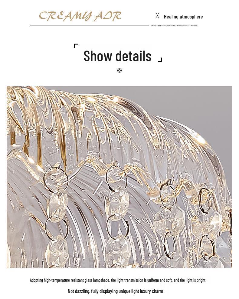 Vintage French Crystal Pendant Light for Entrance, Hallway, Balcony, Bedside, and Bar