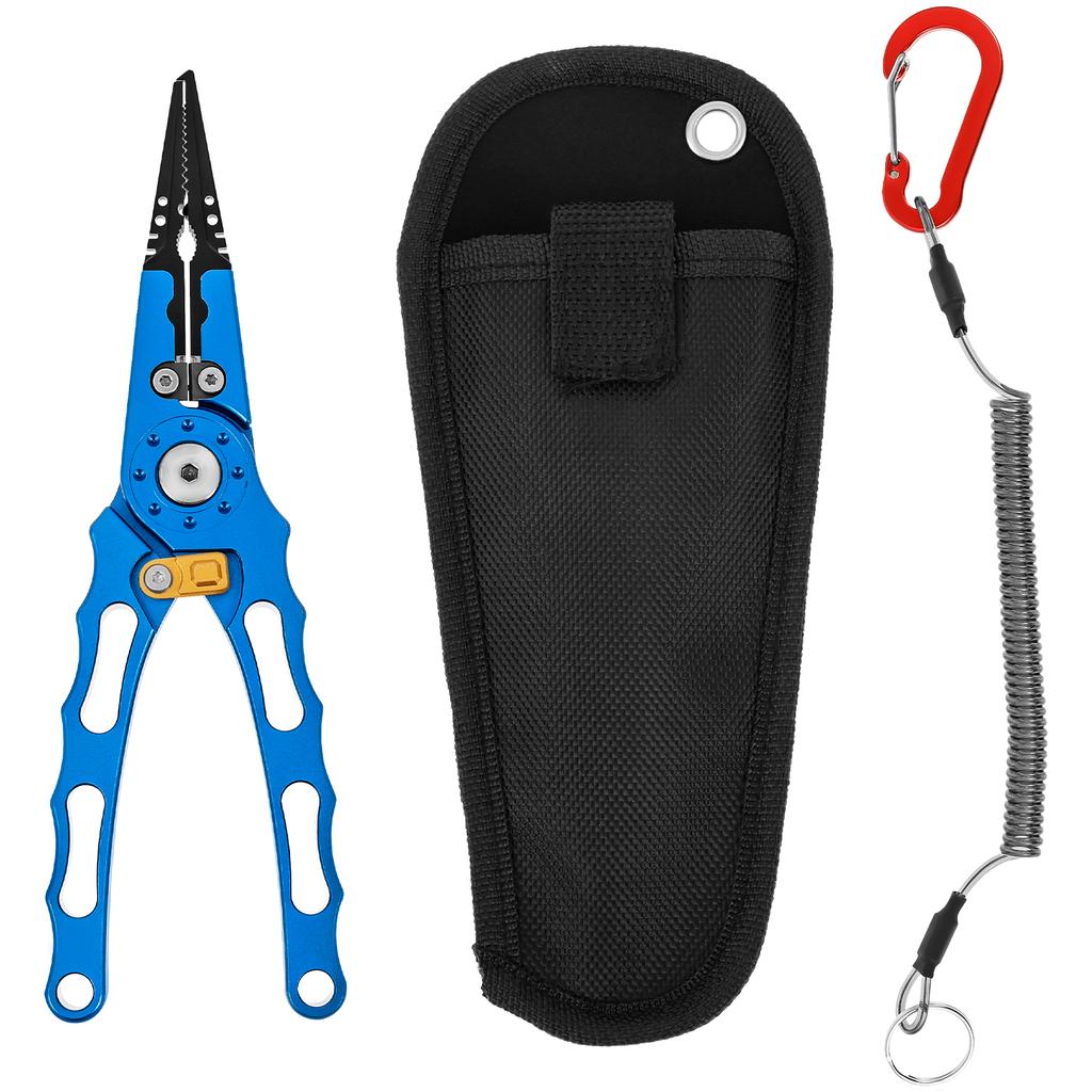 New Fishing Pliers Steel Fishing Pliers Multifunctional Braid Line Cutters Crimper Hook Remover Pliers Set Fishing Tackle Tools