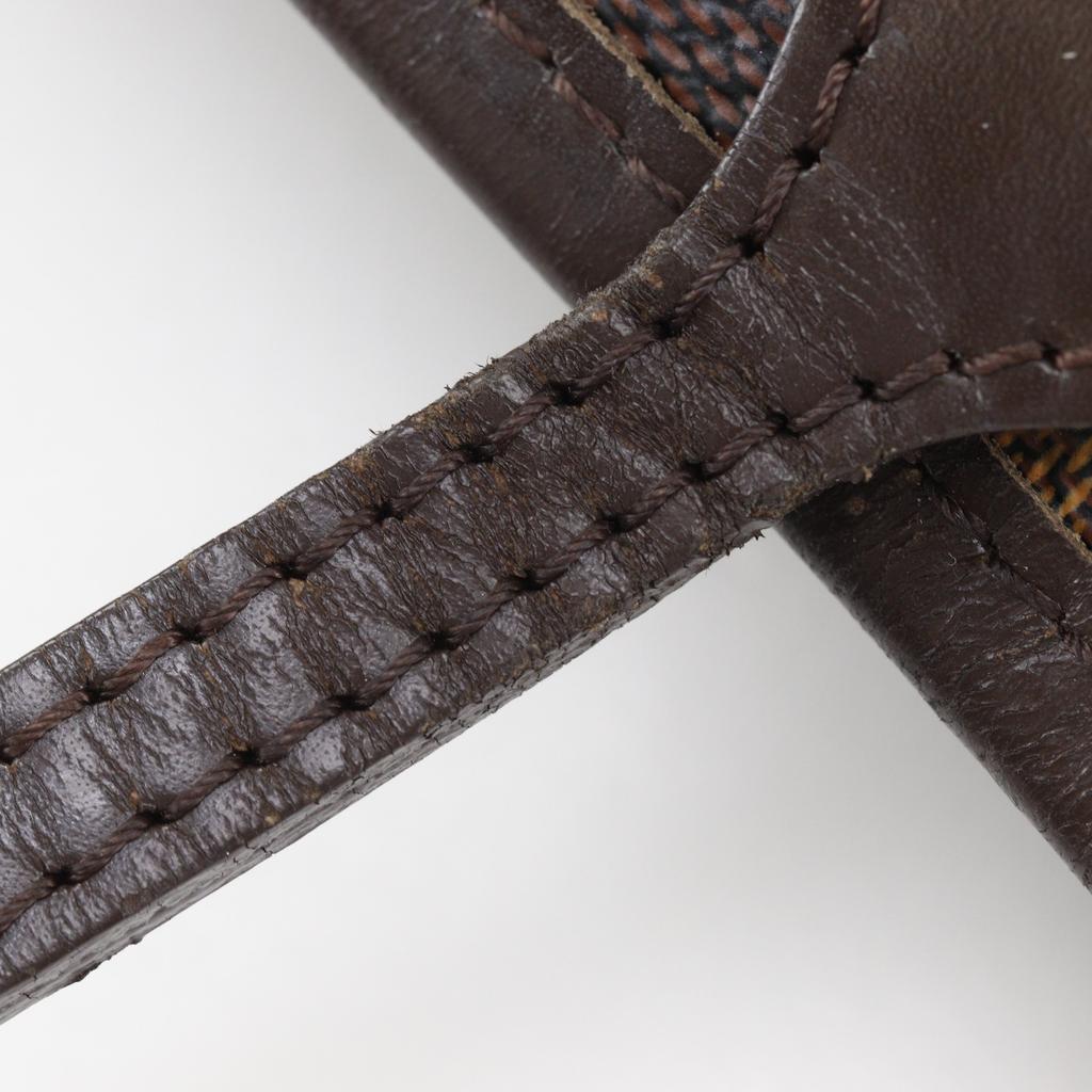 Louis Vuitton Neverfull MM Tote Bag N51105 Brown Damier Canvas Unisex Used