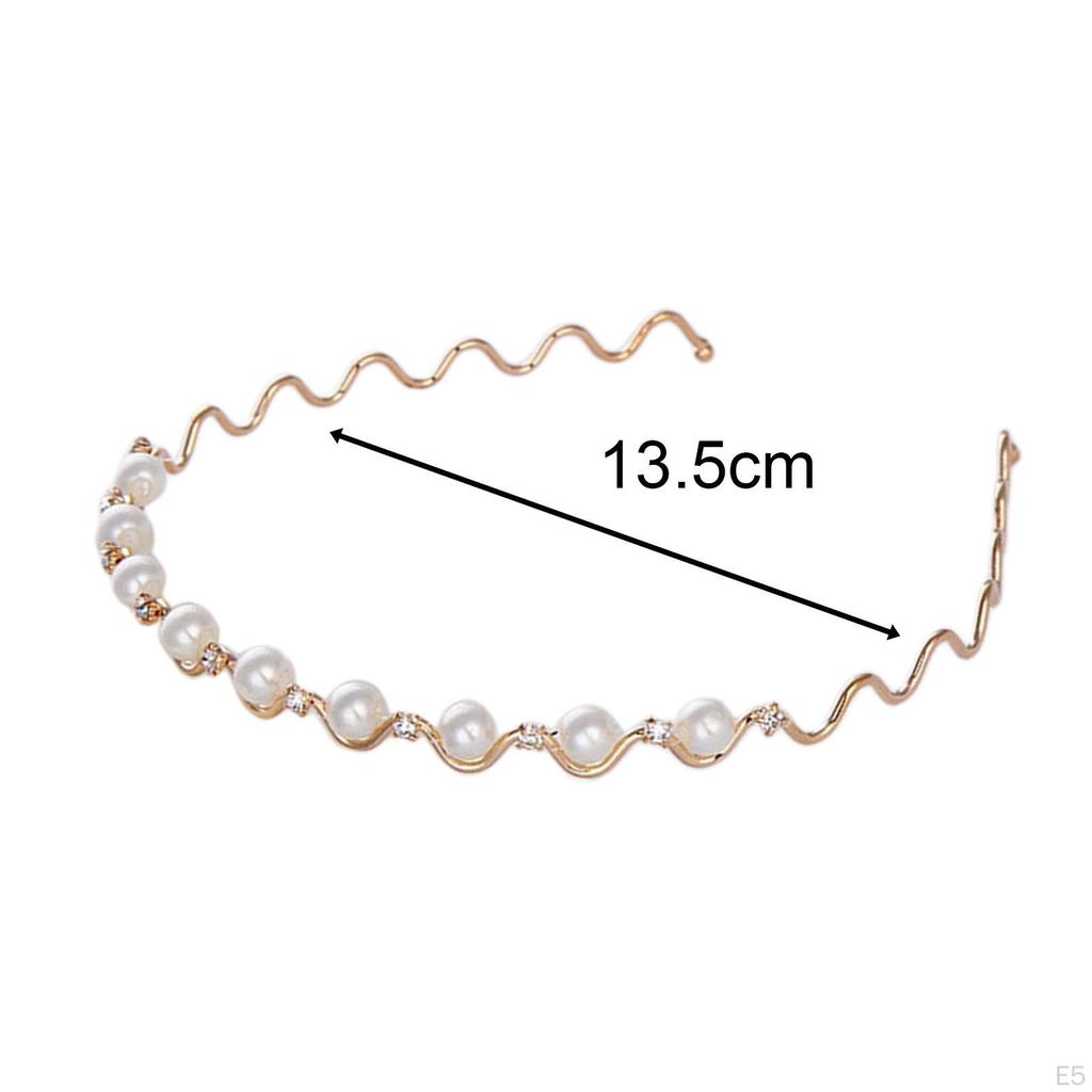 Hair Hoop Costume Accessories Adjustable Rhinestone Headband Band for Bridal Party
