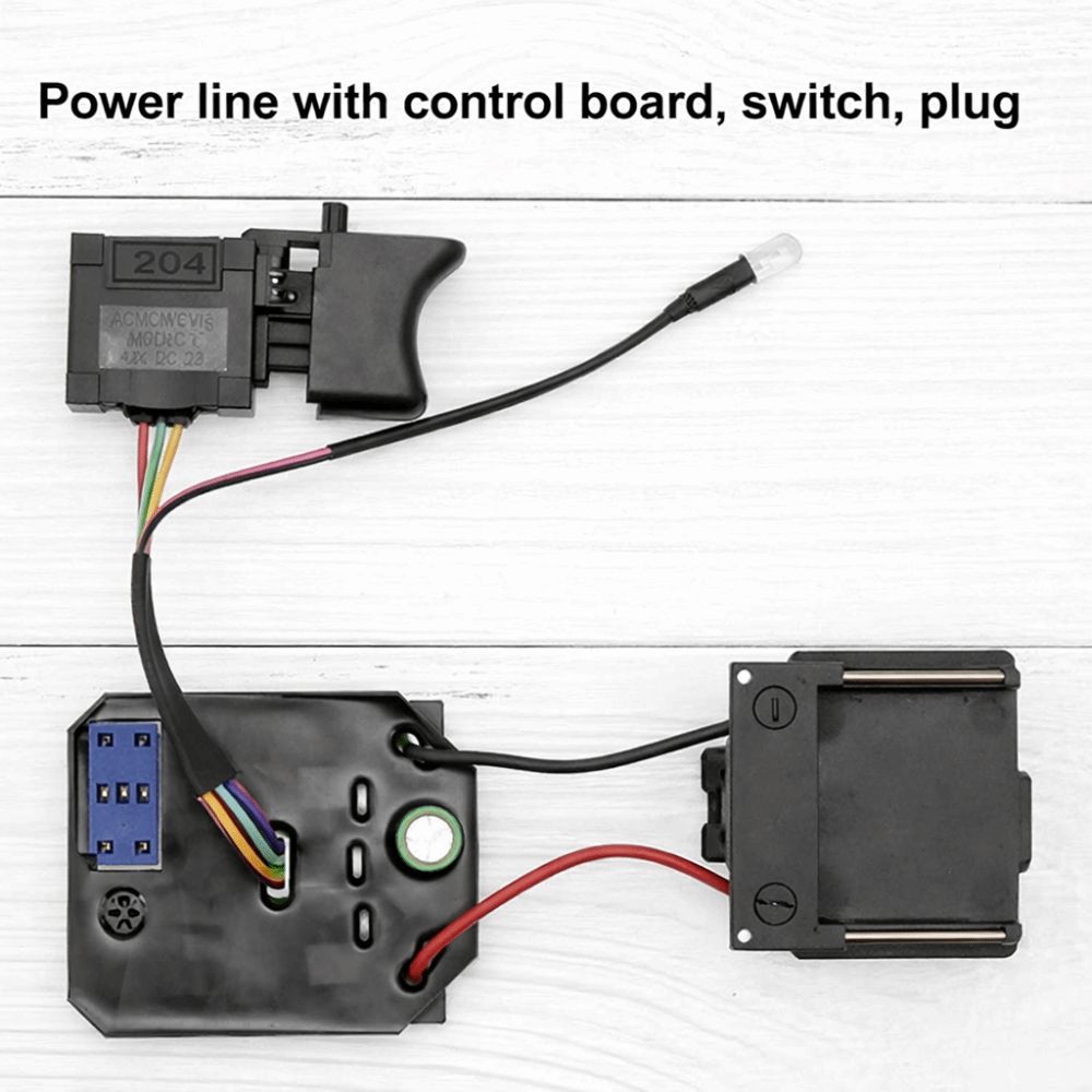 21V Brushless Screwdriver Switch Replacement 9-wire Pin Connector Accessory Cut-Off Switch