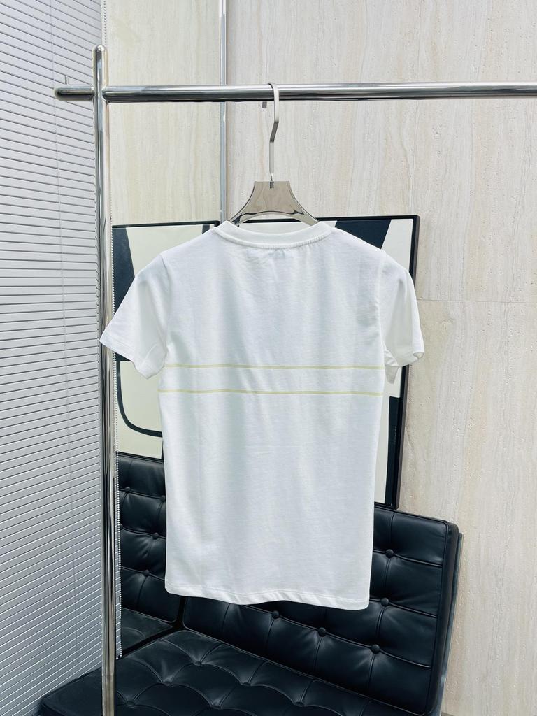 2025 High-End Women's Short Sleeve Embroidered Logo T-Shirt - Japanese & Korean Casual Style