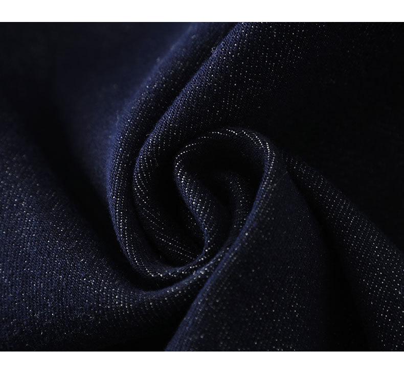 Denim Blue High Waist Micro Flare Wide Leg Jeans for Women - Slimming Fit, Autumn 2025