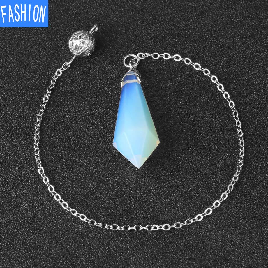 Hexagonal Smart Pendulum Pendant Natural Crystal Ornament Decoration