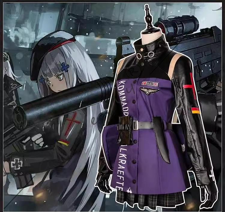 HK416 Cosplay Costume Girls' Frontline Character Same Style Fake Launch Roaming Costume At The Halloween Comic Exhibition