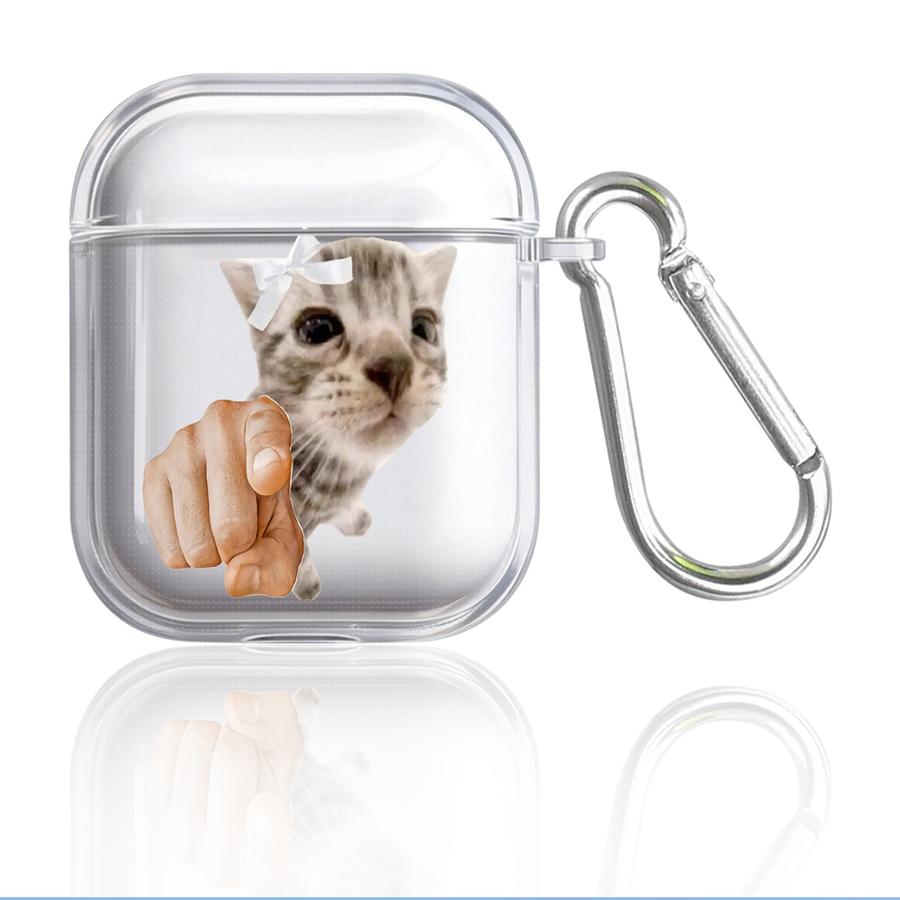 Case For Airpods Pro2 1 4 2 Pro 3 Pro3 Clear Earphone Cases Cover Cat Cartoon Interesting