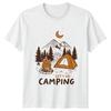 Lets Go Camping Mountain Scene Unisexs TShirt Unisexs Tee Graphic Unisex Top