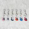 Stylish Keychain For Music Lovers Easy To And Durable Alloy Guitar Pendants Keychain Key Chains