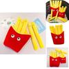 Adorable And Comfortably Plush Cute French Fries Stuffed Toy And Pizza Cushion