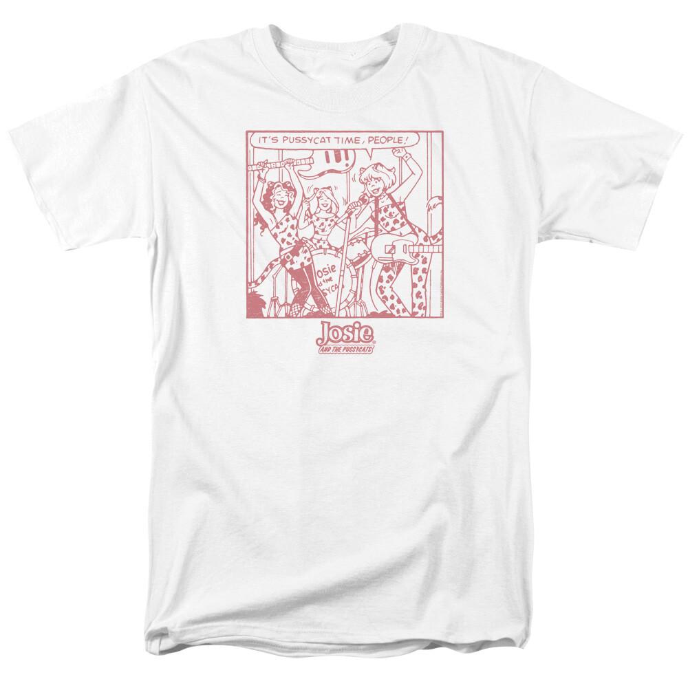 26 Archie Comics It s Pussycat Time T Shirt Licensed Comic Book Tee White Unisex T-Shirt M