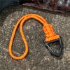 Survival Backpack Triangle Buckle High Strength Camping Hiking Key Ring Paracord Lanyard Keychain