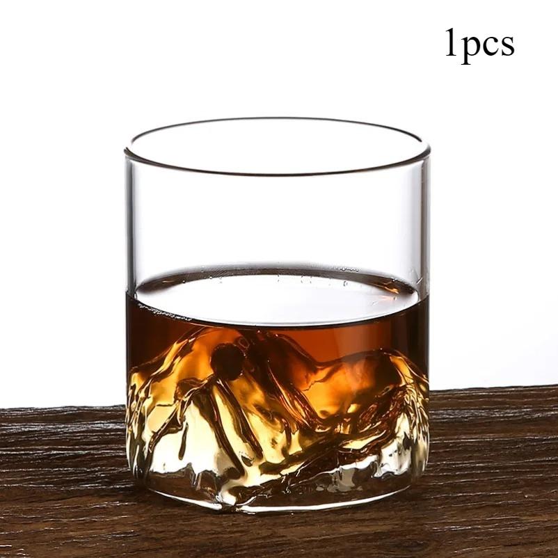 

170 мл/200 мл Стакан для виски, Клиновидный стакан для красного вина из горного хрусталя, Японский дегустационный стакан «Ледник», Подходит для барных вечеринок One size