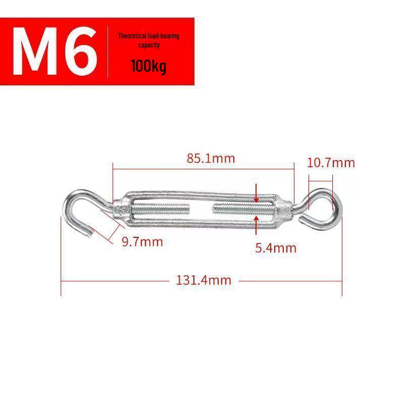 Galvanized Open Body Turnbuckle Wire Rope Tensioner