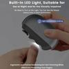 USB Rechargeable 2-Speed Electric Nail Clipper Trimmer & Polisher with LED Light & Clip Storage for Kids Seniors Adults