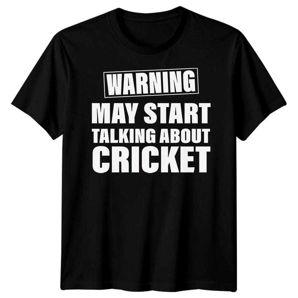 

Предупреждение Может начать говорить о крикете Мужская Женская Футболка Смешная Унисекс Футболка XL