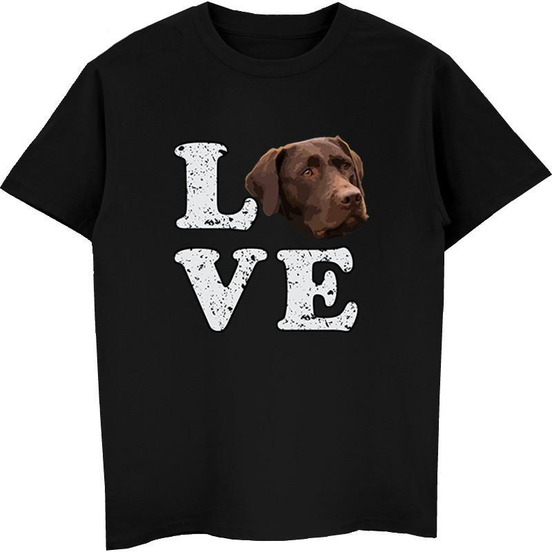 Hot Sale Fashion Unisex T Shirt I Love My Chocolate Lab TShirt Labrador Retriever Dog Tees Tops Clothes Streetwear Harajuku Tees