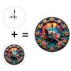 25x25cm Wood Wall Clock for a Pilot with Propeller or Cloud Design