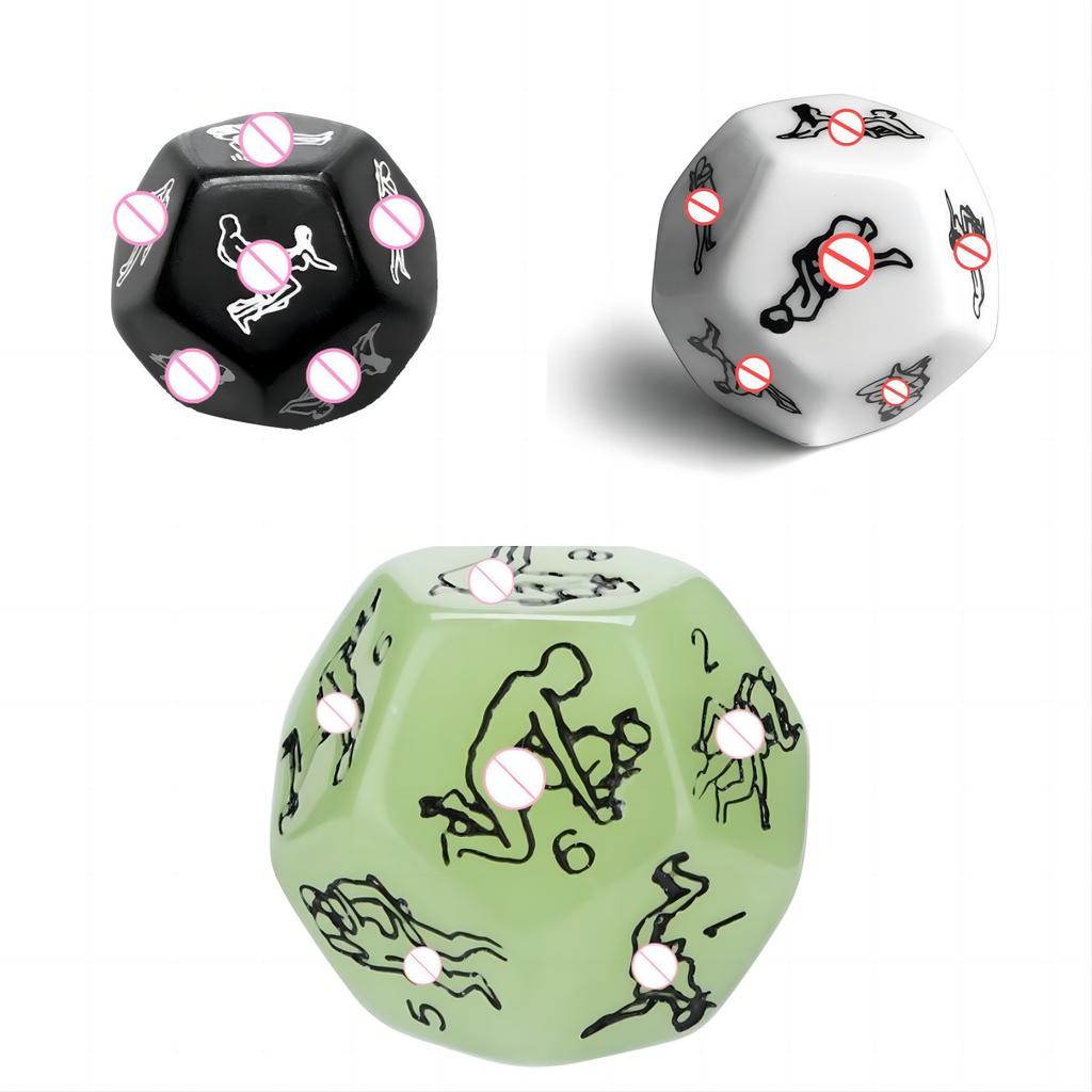 Jucărie amuzantă sexuală luminoasă Zaruri erotice Lumini de noapte Dragoste pentru adulți Umor Jocuri de noroc Dragoste sexy Jucării distractive Jucărie sexuală noctilucentă pentru adulți Romantism Erotic Craps