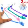 2pcs Baby Infant Toddler Dummy Pacifier Spring Soother Nipple Clip Chain Holder Strap TYS