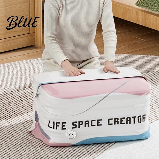 Vacuum Compression Bags Bag Space Saving Pumpless Storage Wardrobe Organizer Bags Waterproof Reusable for Clothes Bedding Air Valve