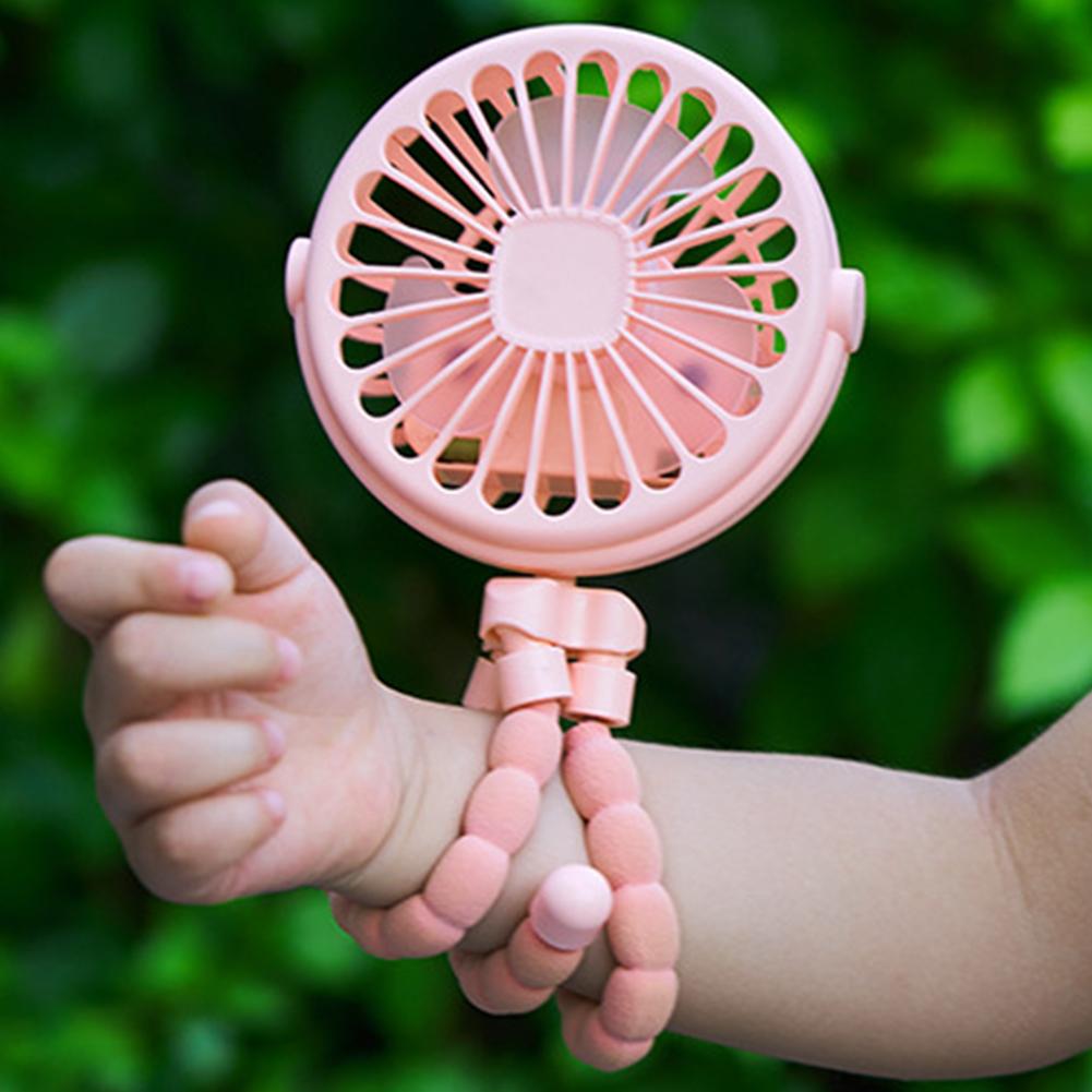 Portable Fan 3 Speeds Clip on Fan with Night Light Small Hand Fan Rechargeable for Stroller Car Seat Treadmill Camping