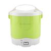 24V 180W 1.6L Electric Portable Multifunctional Rice Cooker Food   for Cars (Green)