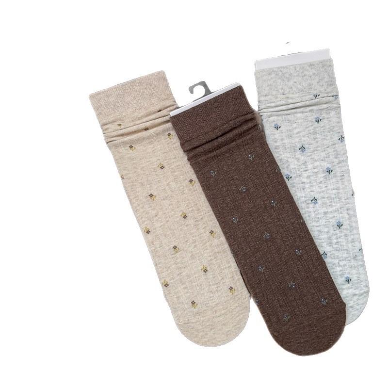 Small Floral Socks - Short Socks, Elegant Pile Socks, Long Socks