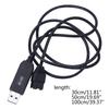 Full Speed 12V/5V Voltage Step-Up USB To 4Pin PC Fan Sleeved Power Adapter Cable Usb A Male/Small 4pin 30/50/100CM