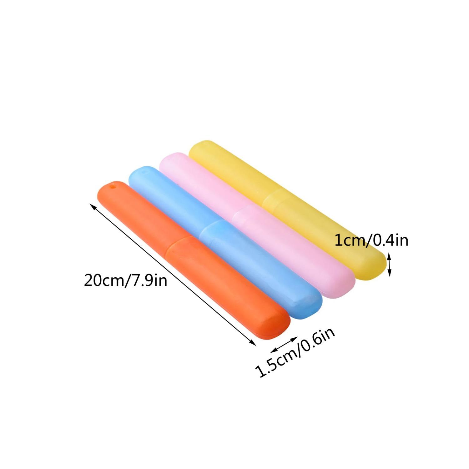 

1 шт. Дорожный портативный набор для зубных щеток, семицветный матовый чехол для зубных щеток, держатель зубных щеток, стакан для зубных щеток